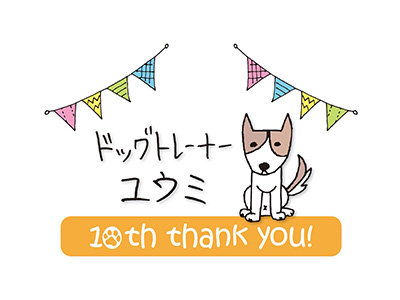 ドッグトレーナーユウミは10周年です